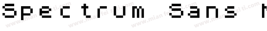 Spectrum Sans Medium字体转换